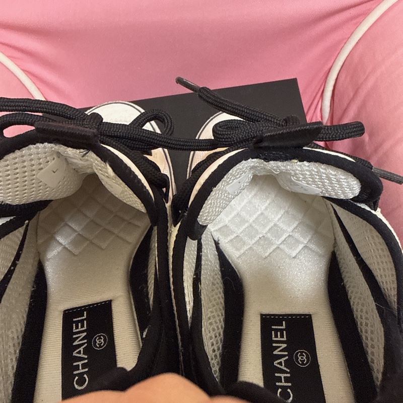 Chanel 熊貓款增高運動鞋-6