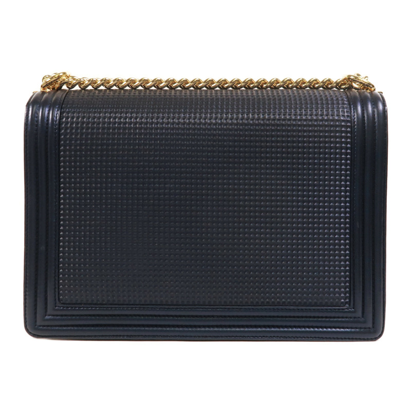 CHANEL 牛皮皮革Boy 30鏈帶肩背袋-1