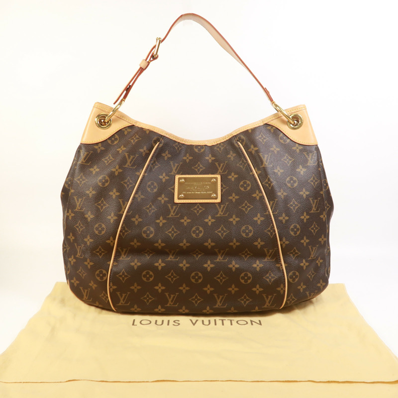 LOUIS VUITTON Monogram Galliera GM金扣肩背袋-9