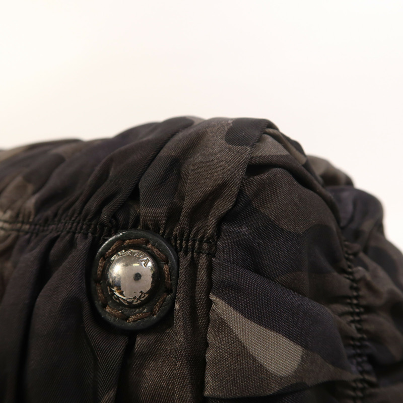 PRADA 尼龍2 Way Shoulder銀扣手挽肩背兩用袋-11