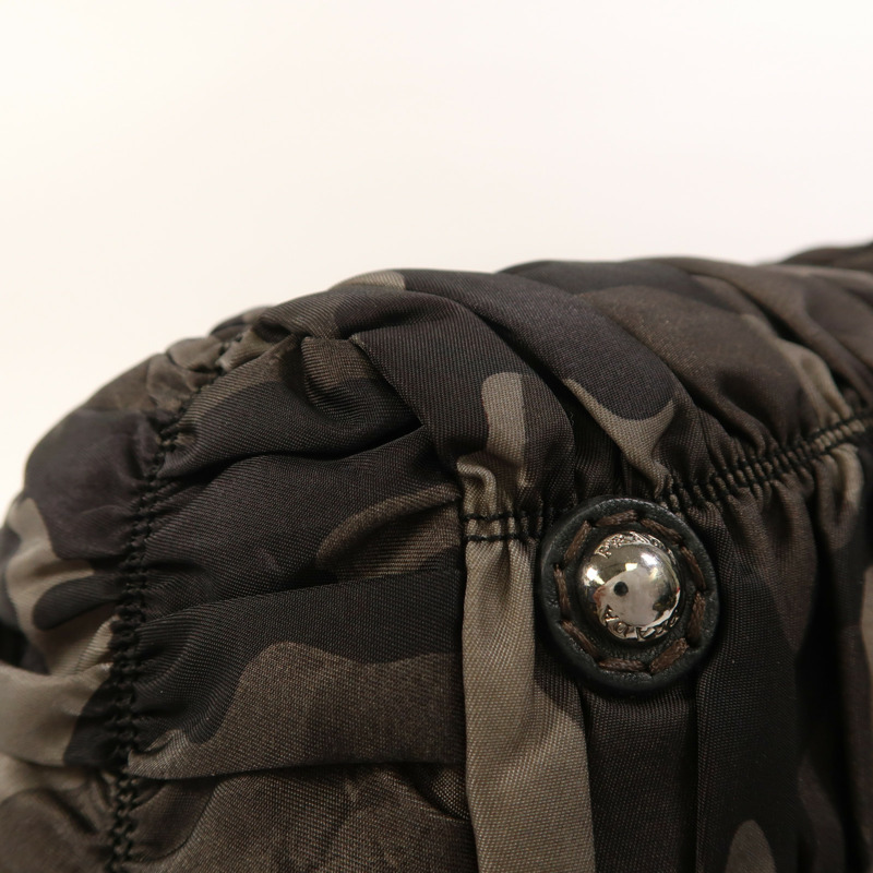 PRADA 尼龍2 Way Shoulder銀扣手挽肩背兩用袋-14