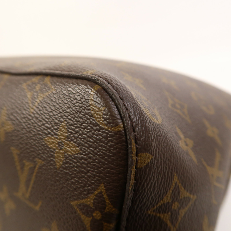 LOUIS VUITTON Monogram NeoNoe MM金扣肩背袋棕色-7