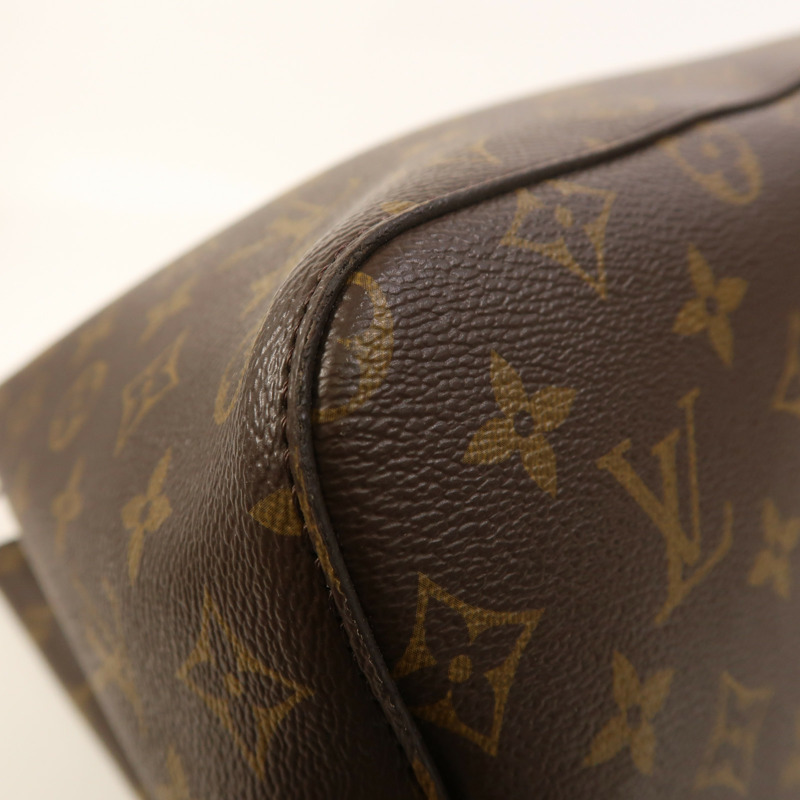 LOUIS VUITTON Monogram NeoNoe MM金扣肩背袋棕色-8