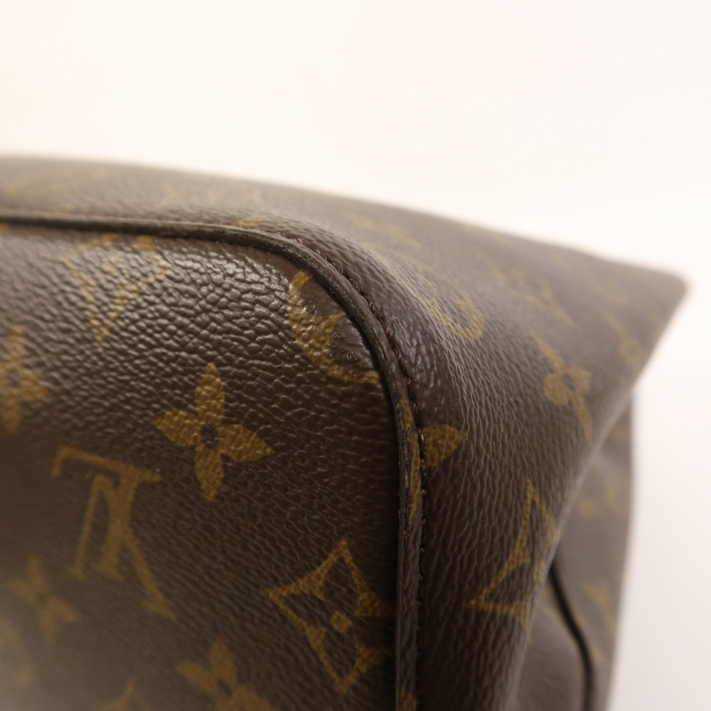 LOUIS VUITTON Monogram NeoNoe MM金扣肩背袋棕色-9