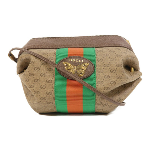 GUCCI 塗層帆布New Candy金扣肩背袋