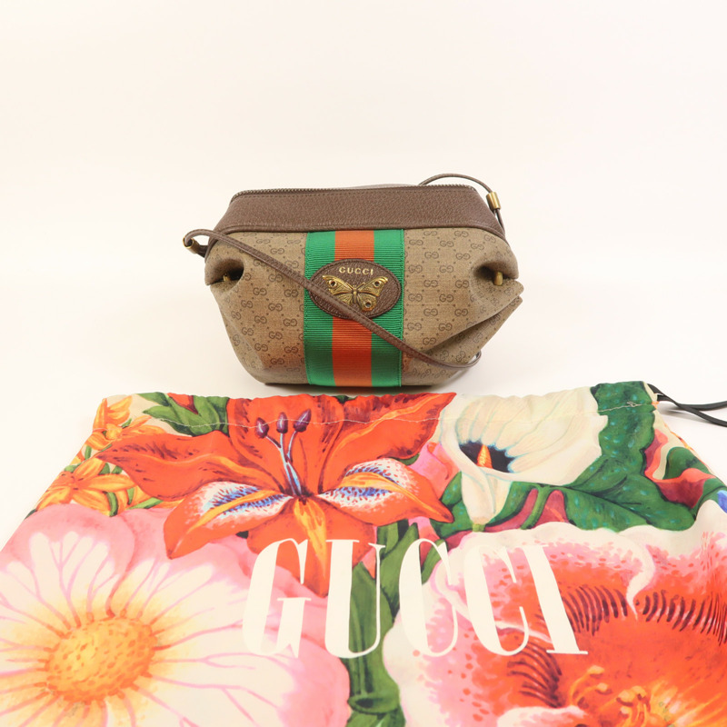 GUCCI 塗層帆布New Candy金扣肩背袋-8