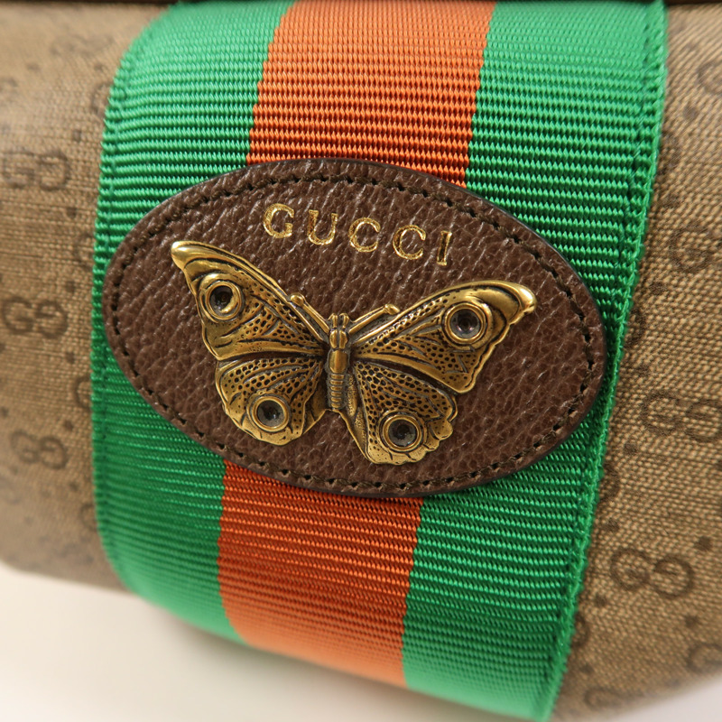 GUCCI 塗層帆布New Candy金扣肩背袋-9