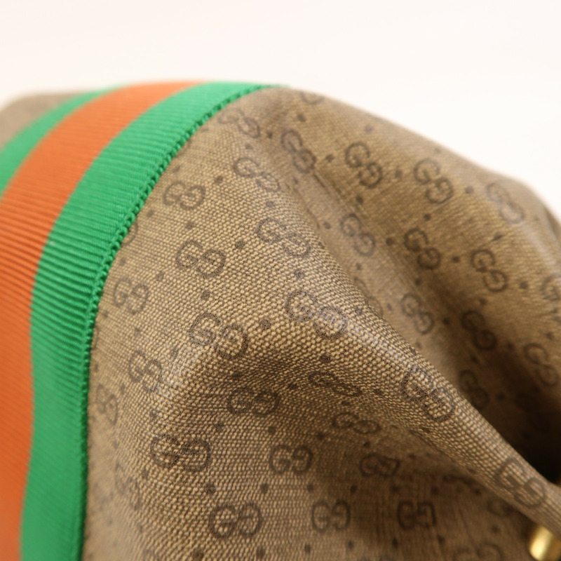 GUCCI 塗層帆布New Candy金扣肩背袋-10