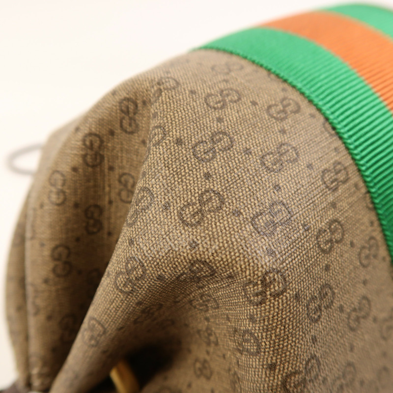 GUCCI 塗層帆布New Candy金扣肩背袋-11