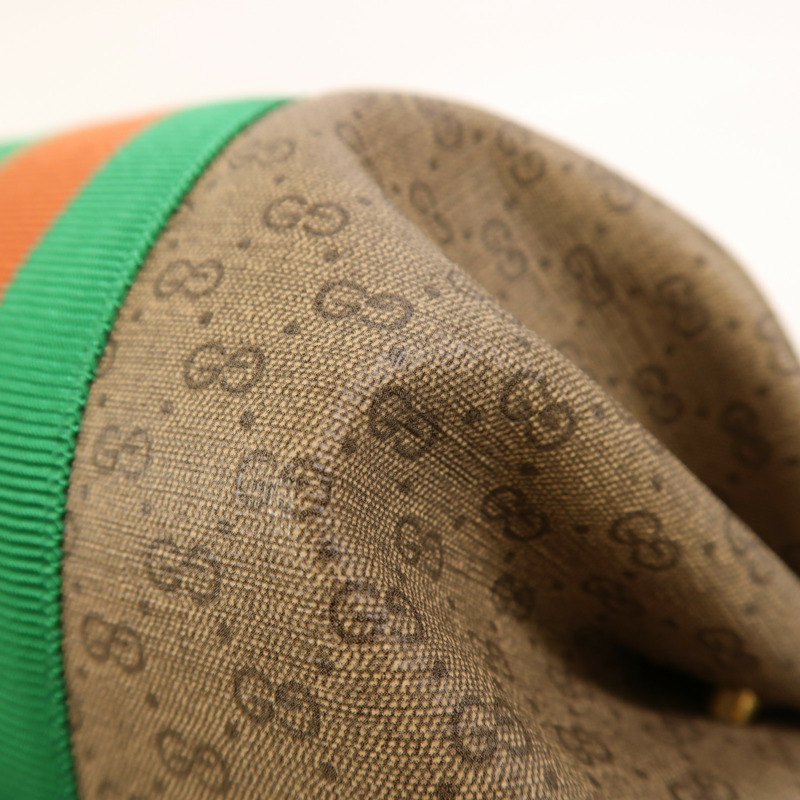 GUCCI 塗層帆布New Candy金扣肩背袋-12