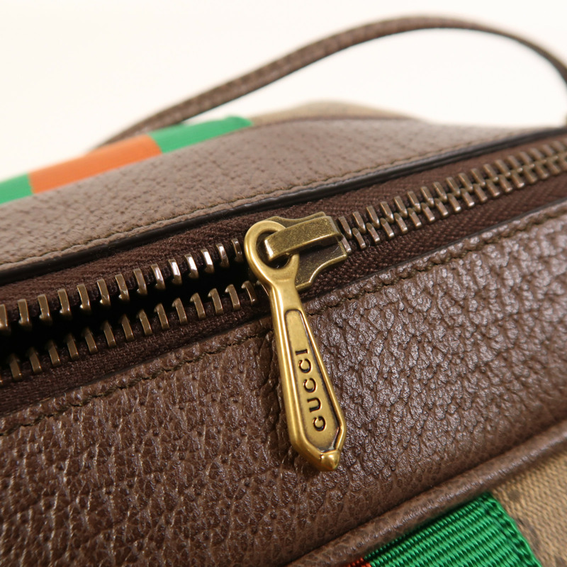 GUCCI 塗層帆布New Candy金扣肩背袋-14