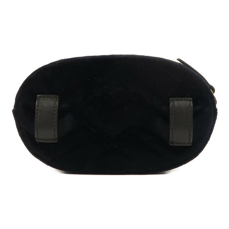 GUCCI 絨布GG Marmont Balt Bag金扣腰包-1