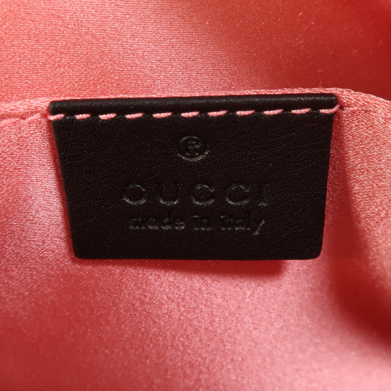 GUCCI 絨布GG Marmont Balt Bag金扣腰包-5