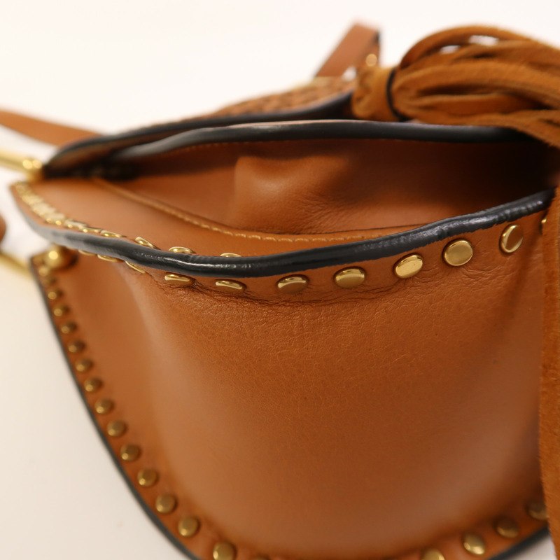 Chloe 牛皮皮革Hudson金扣肩背袋-11