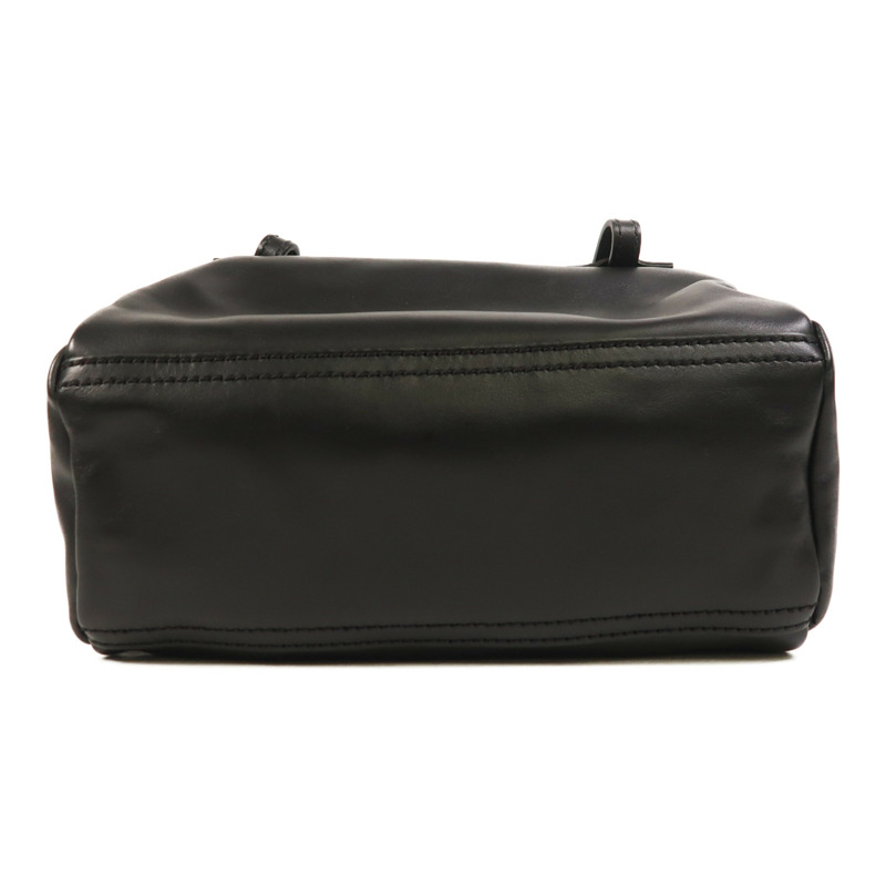 GIVENCHY 牛皮皮革Mini Pandora銀扣肩背袋-1