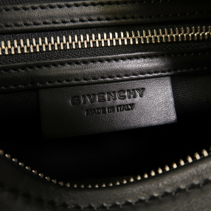 GIVENCHY 牛皮皮革Mini Pandora銀扣肩背袋-5