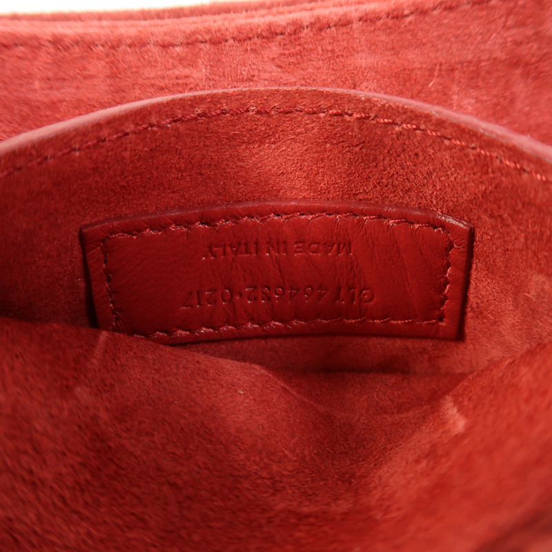 SAINT LAURENT 麂皮皮革Shoulder Bag金扣肩背袋-6