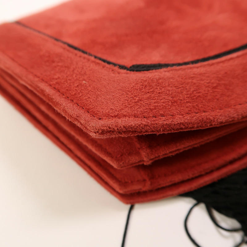 SAINT LAURENT 麂皮皮革Shoulder Bag金扣肩背袋-13