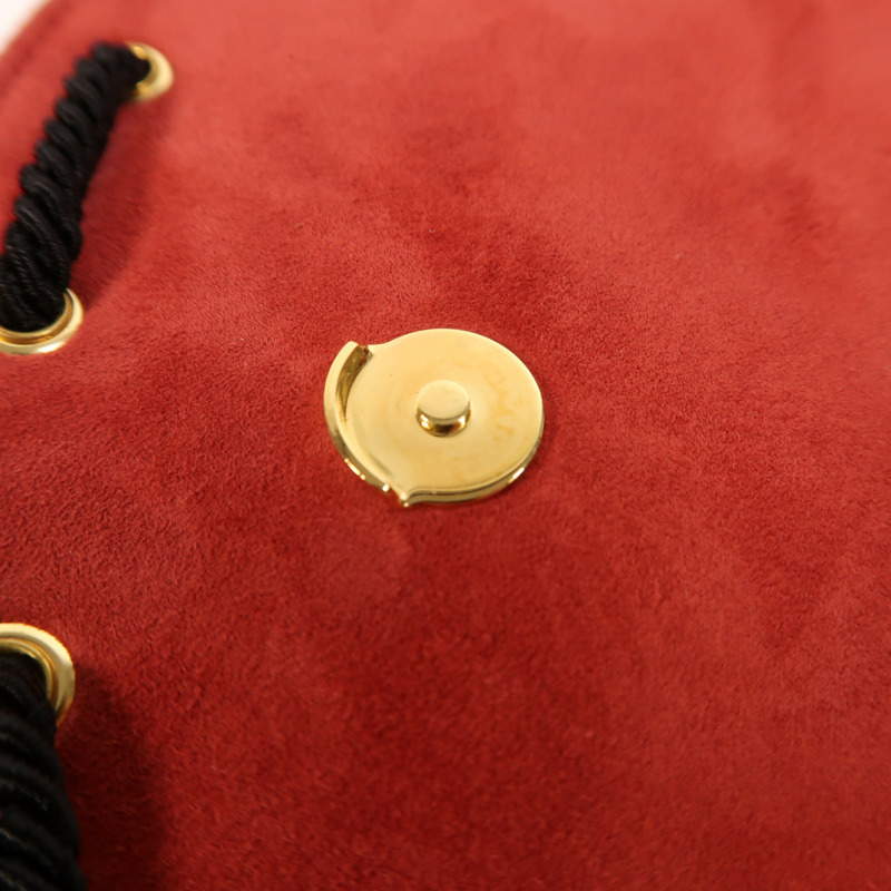 SAINT LAURENT 麂皮皮革Shoulder Bag金扣肩背袋-16