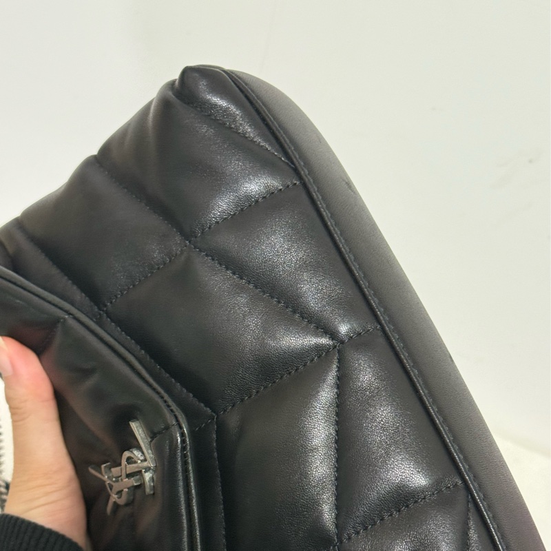 YSLmini puffer 黑銀-3