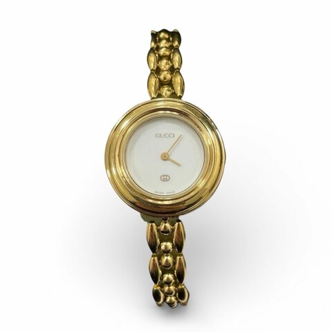 GUCCI 古馳 腕表 石英錶 錶框替換 金色