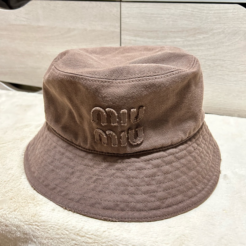 miu miu 文字漁夫帽 S號-1