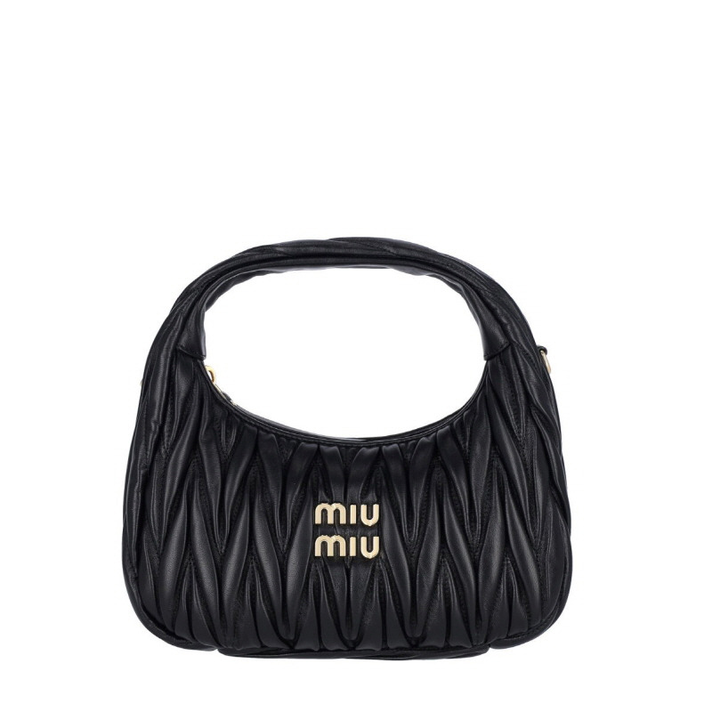 MIU MIU Wonder Materasse Napa Hobo Bag 5BC125 AN88 F0002-0
