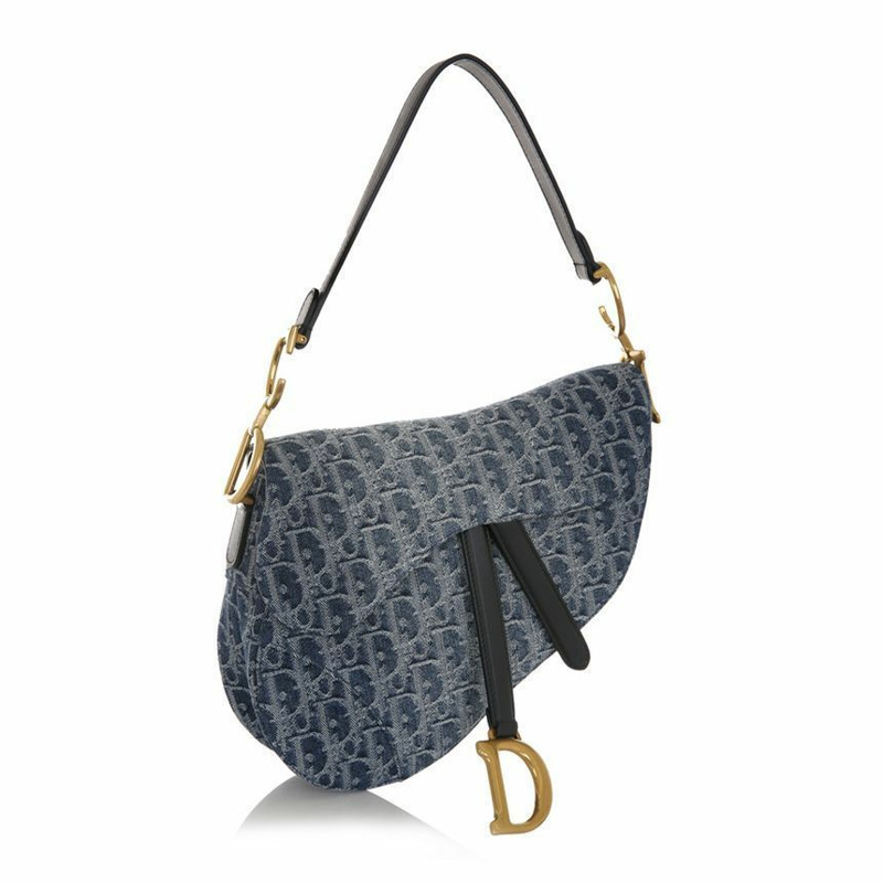 DIOR 馬鞍斜紋提花單肩包 24FW M0455CDCE 49E-2