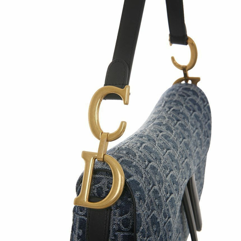 DIOR 馬鞍斜紋提花單肩包 24FW M0455CDCE 49E-6