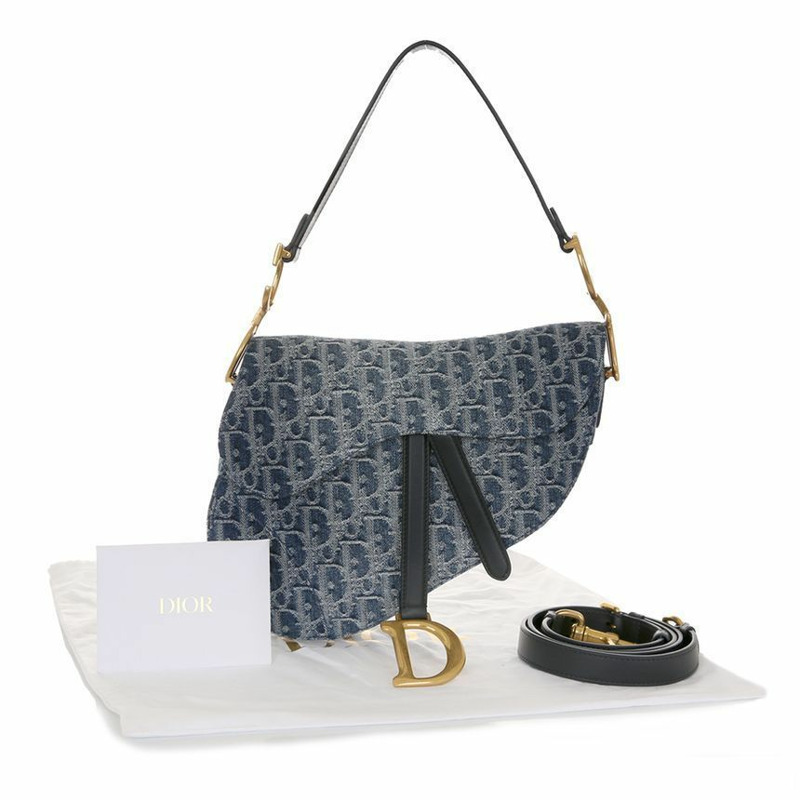 DIOR 馬鞍斜紋提花單肩包 24FW M0455CDCE 49E-9