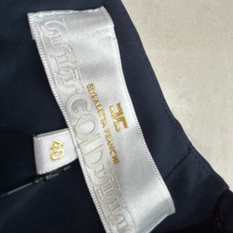 Elisabetta Franchi 深藍色洋裝 飄逸 尾牙喜宴適穿-16