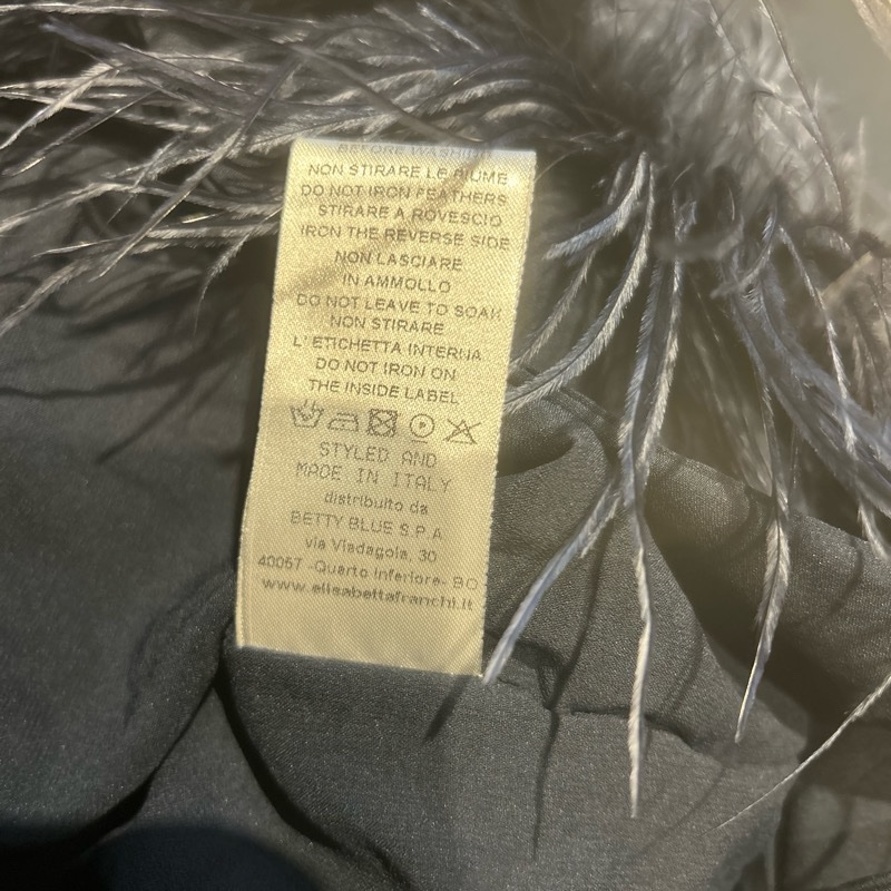 Elisabetta Franchi 深藍色洋裝 飄逸 尾牙喜宴適穿-17