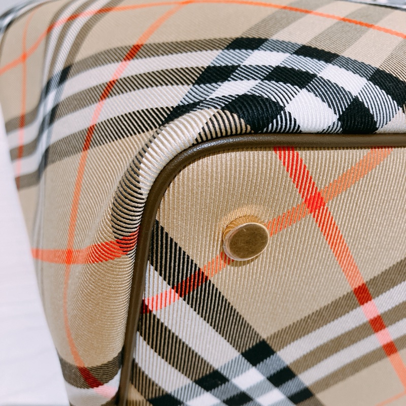 TK1907 BURBERRY 博柏利經典皇室御用格仔花紋中號單肩包包CLASSIC CHECK TOTE BAG MEDIUM CANVAS-6