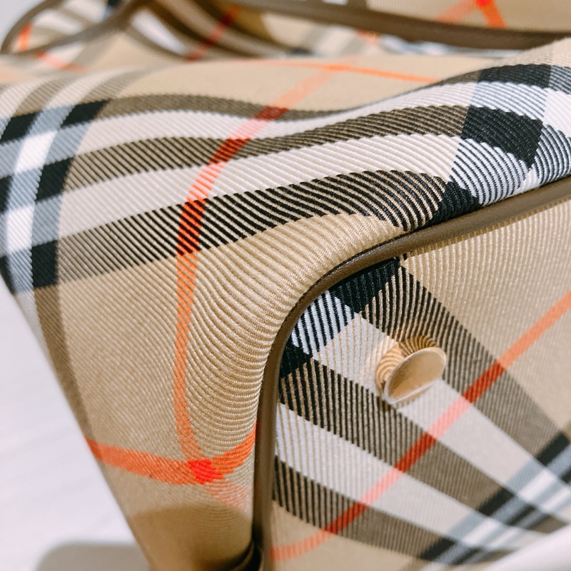 TK1907 BURBERRY 博柏利經典皇室御用格仔花紋中號單肩包包CLASSIC CHECK TOTE BAG MEDIUM CANVAS-8
