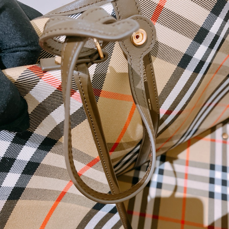 TK1907 BURBERRY 博柏利經典皇室御用格仔花紋中號單肩包包CLASSIC CHECK TOTE BAG MEDIUM CANVAS-11