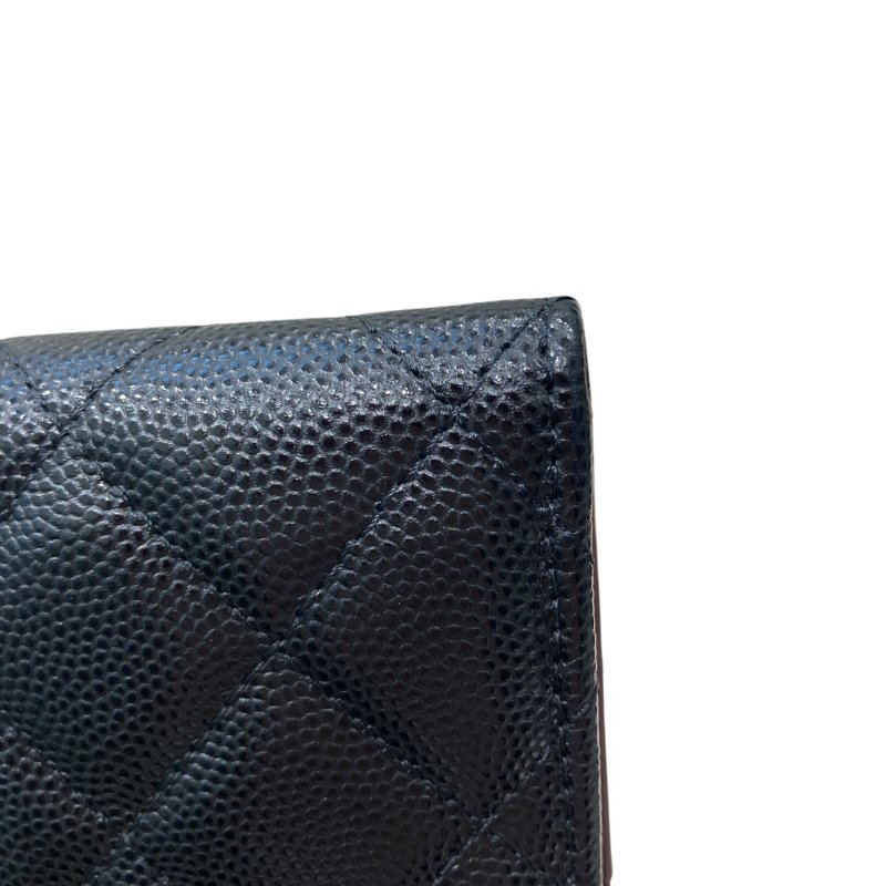 CHANEL 香奈兒 雙折短夾 荔枝紋牛皮-5