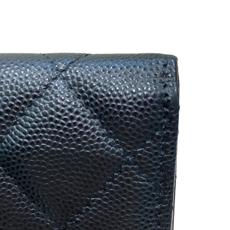 CHANEL 香奈兒 雙折短夾 荔枝紋牛皮-6