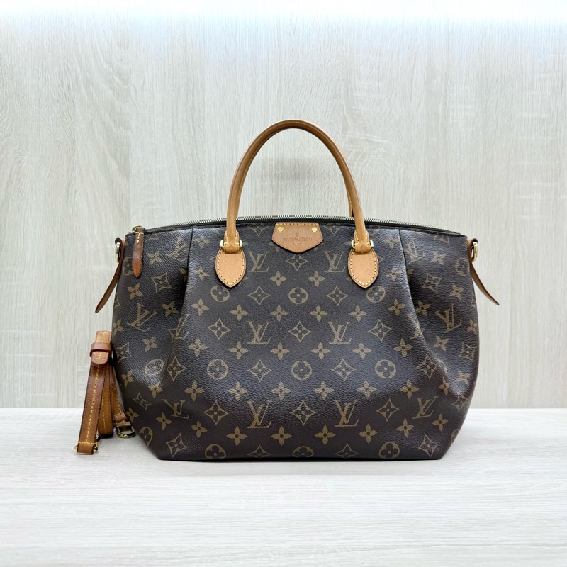 LV原花拼紫紅內裡手提側背元寶包/M48813-0