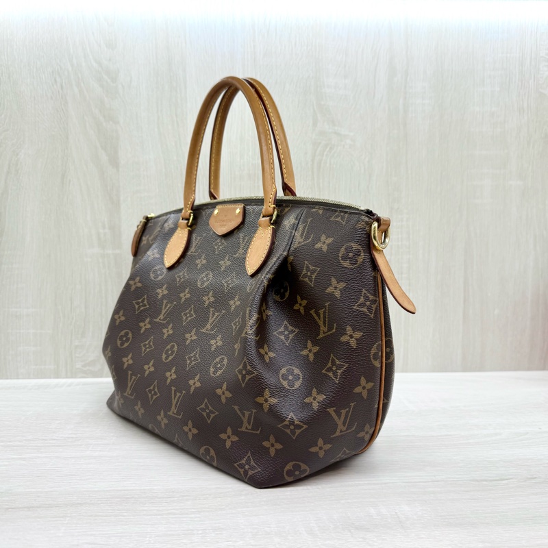 LV原花拼紫紅內裡手提側背元寶包/M48813-2