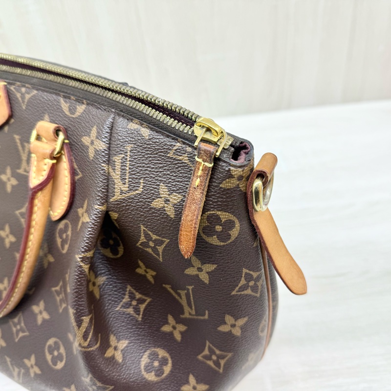 LV原花拼紫紅內裡手提側背元寶包/M48813-8