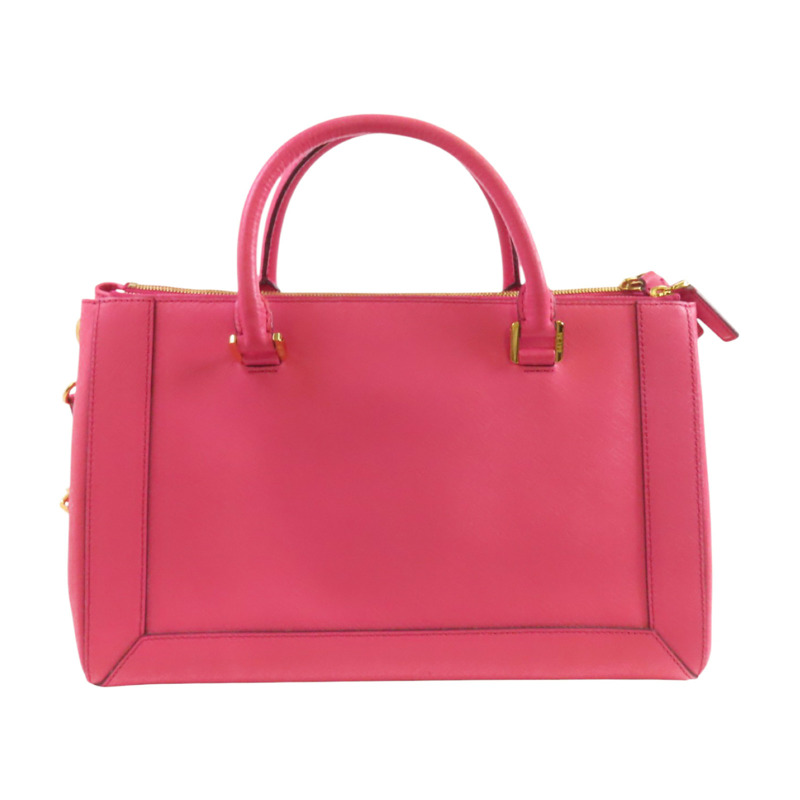 MCM 牛皮皮革2Way Shoulder Bag金扣手挽肩背兩用袋-1