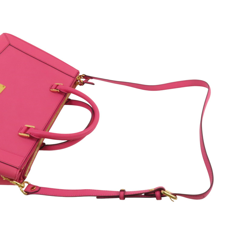 MCM 牛皮皮革2Way Shoulder Bag金扣手挽肩背兩用袋-7