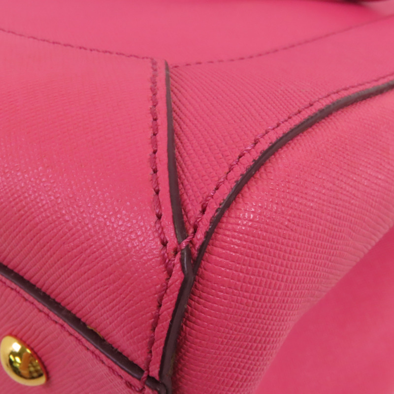 MCM 牛皮皮革2Way Shoulder Bag金扣手挽肩背兩用袋-13