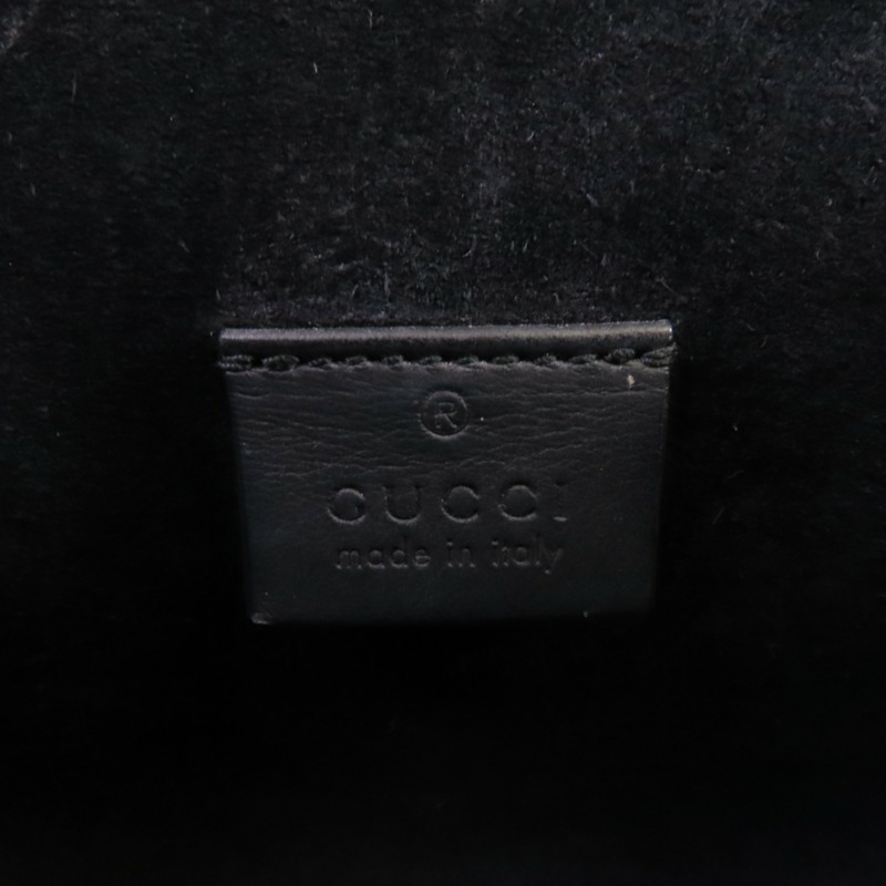 GUCCI 塗層帆布Dionysus GG Supreme Mini銀扣鏈帶肩背袋-5