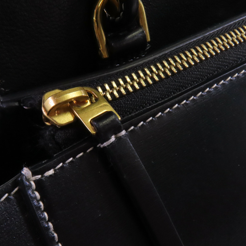 CELINE 牛皮皮革Mini Belt Bag金扣手挽肩背兩用袋-9