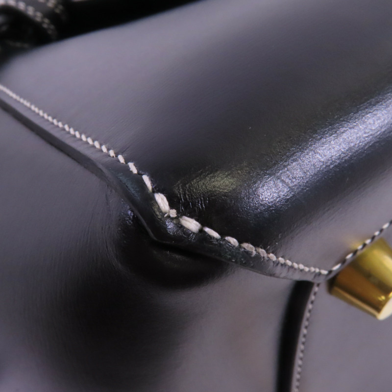 CELINE 牛皮皮革Mini Belt Bag金扣手挽肩背兩用袋-10