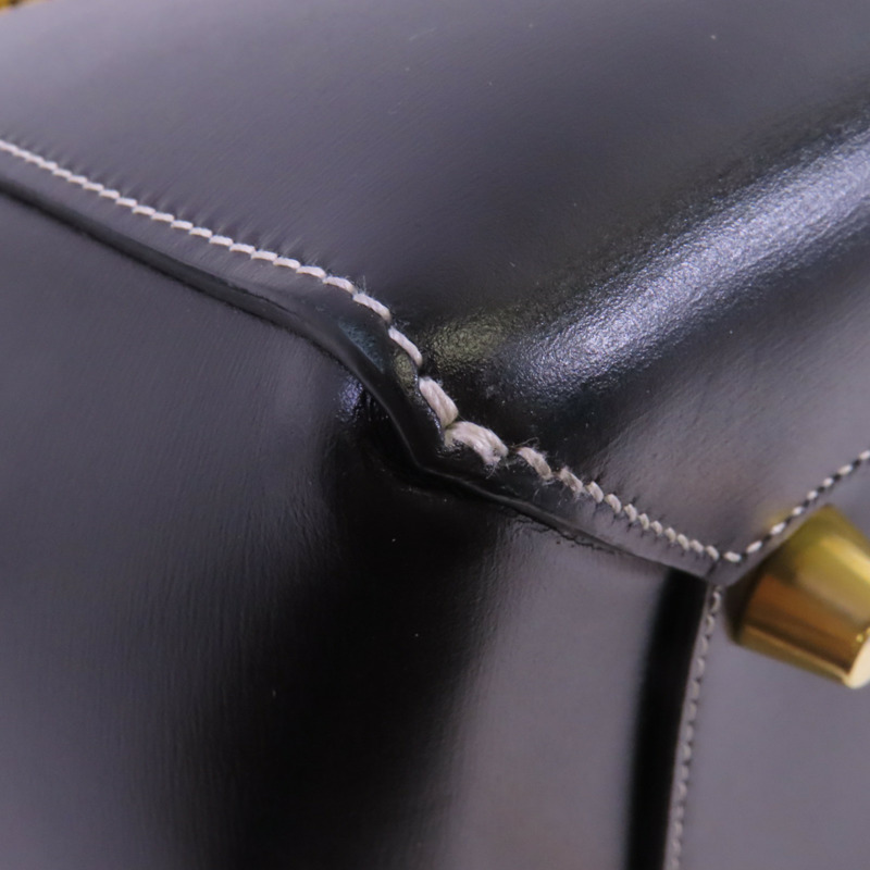 CELINE 牛皮皮革Mini Belt Bag金扣手挽肩背兩用袋-12