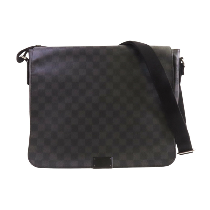 LOUIS VUITTON Damier Graphite District GM肩背袋-0