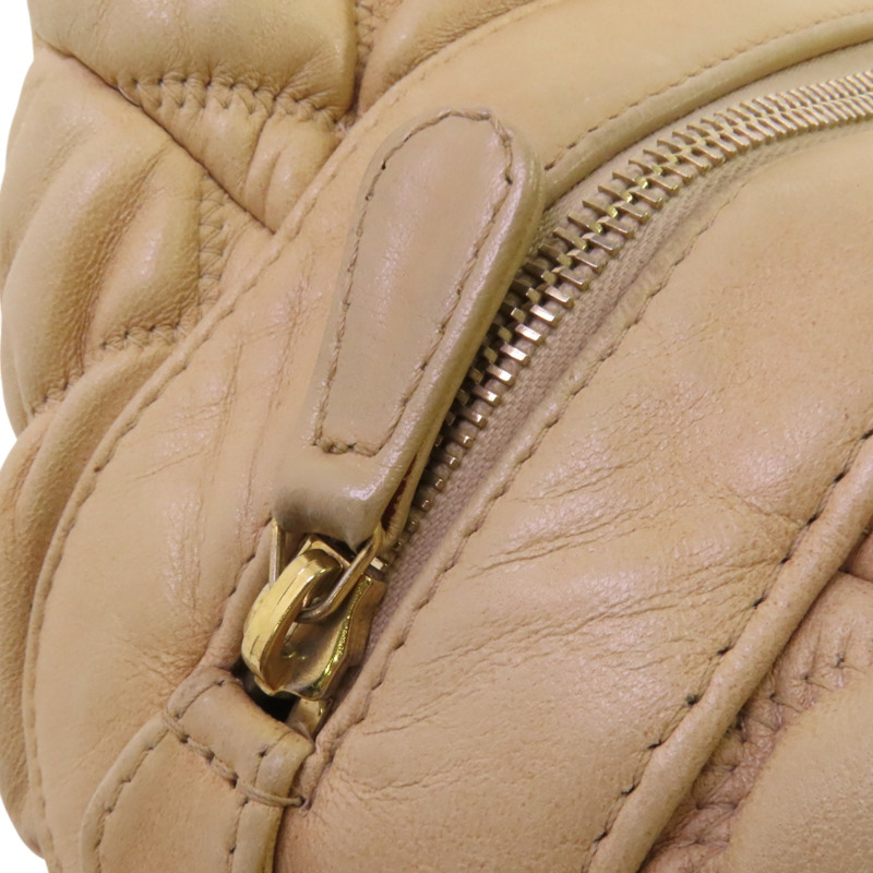 CHANEL 羊皮皮革Chain Shoulder金扣鏈帶肩背袋-8