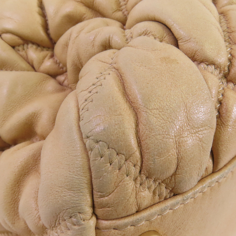 CHANEL 羊皮皮革Chain Shoulder金扣鏈帶肩背袋-9